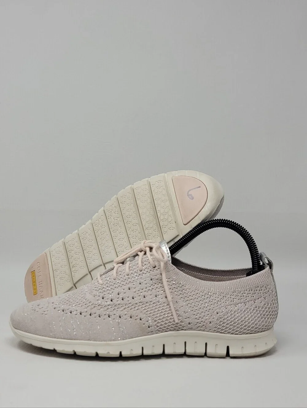 Cole Haan Zerogrand Women's Size 7.5 B Sneakers Silver Metallic W10963 Pre-owned